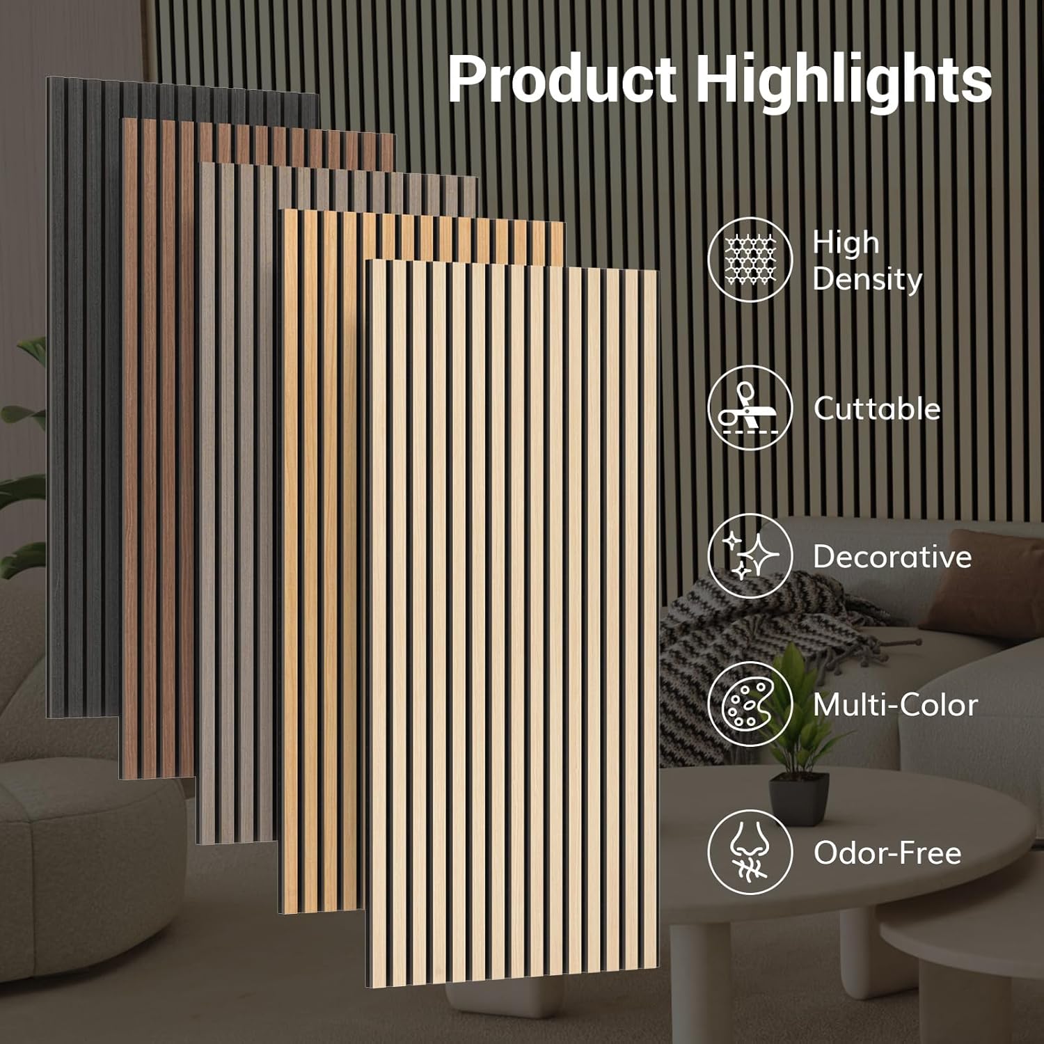 TONOR Wooden Acoustic Wall Panels